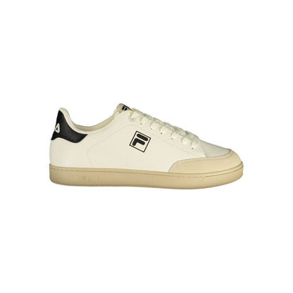 Sneakers by Fila for men in polyester black, white & print features an sumptuous silhouette, showcasing the premium Men's Low-Top Polyester Sneakers in a sumptuous low-top style that offers a sumptuous finish for refined style.