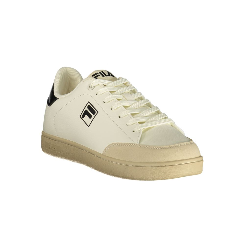 Sneakers by Fila for men in polyester black, white & print features an sumptuous design from the Men's Low-Top Polyester Sneakers collection, highlighting a sumptuous low-top style for a premium, high-fashion look.