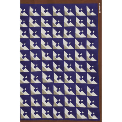 Scarf by Miu Miu for women in silk multicolor, patterned & print showcases a warm silhouette from the Silk Scarf collection, offering a warm drape that exudes sophisticated luxury.