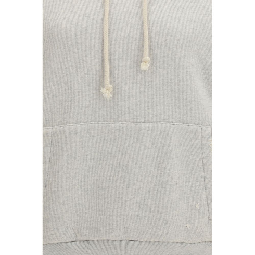 Sweatshirt Hoodie by Golden Goose for women in cotton black, gray, white & signature showcases a city-ready silhouette, artfully detailed with a signature and for a city-ready finish.