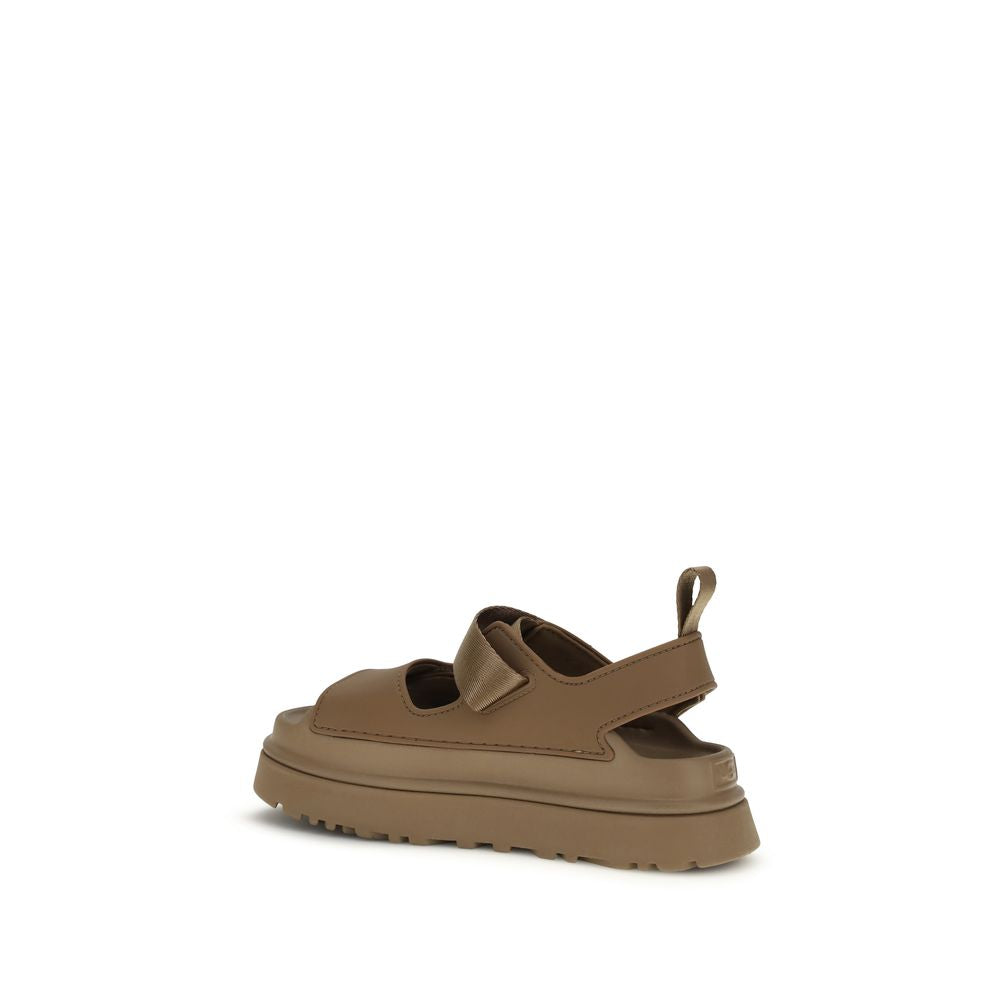 UGG Women's EVA TU & Polyester Flat Ankle Strap Sandals - Brown