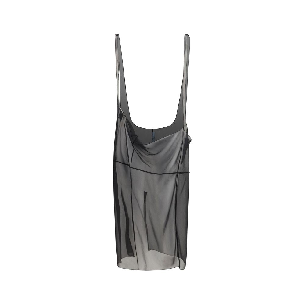 Skirt by Prada for women in polyester black features an tailored silhouette, artfully capturing the essence of Women's Polyester Midi Skirt in a sophisticated midi.