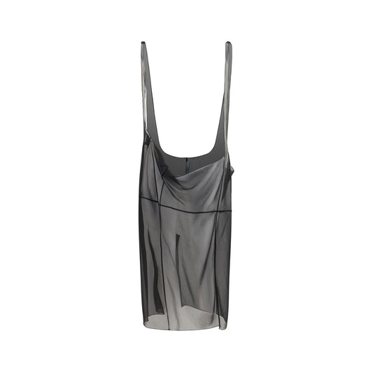Skirt by Prada for women in polyester black features an tailored silhouette, artfully capturing the essence of Women's Polyester Midi Skirt in a sophisticated midi.