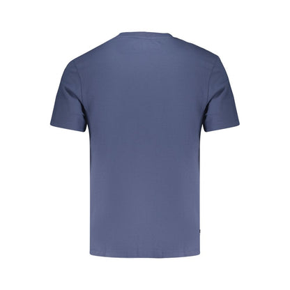 T-Shirt by Timberland for men in cotton blue features a plush silhouette, showcasing a sophisticated and for a truly plush finish.