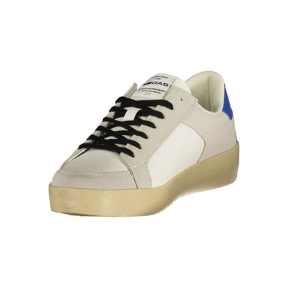 Sneakers by Gas for men in polyester & polyurethane white features a sumptuous design, perfectly showcasing the sumptuous low-top style of this Men's Low-Top Polyester & Polyurethane Sneakers.