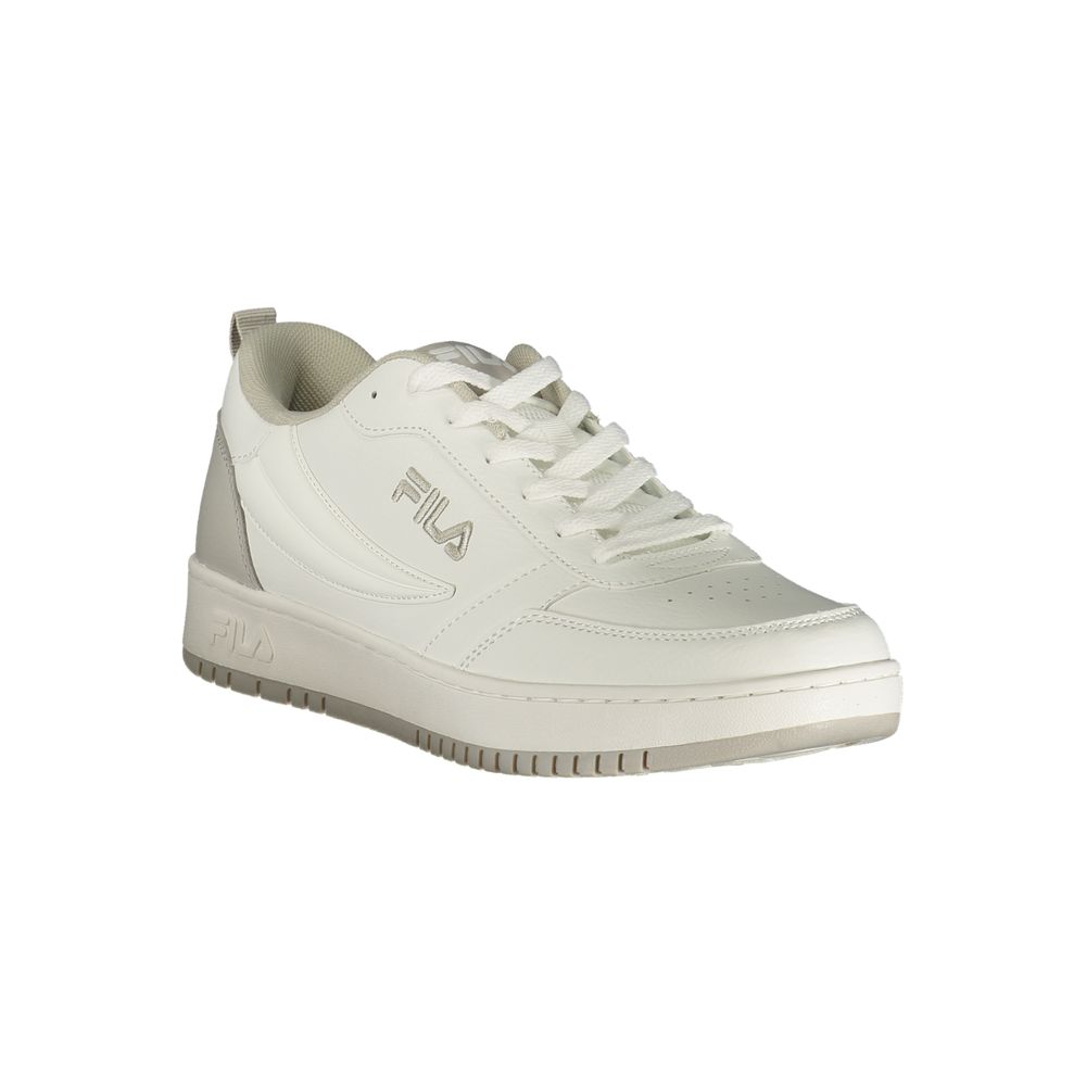 Sneakers by Fila for men in polyester & polyurethane white features a sumptuous design, perfectly showcasing the sumptuous low-top style of this Crisp Men's Low-Top Polyester & Polyurethane Sneakers.