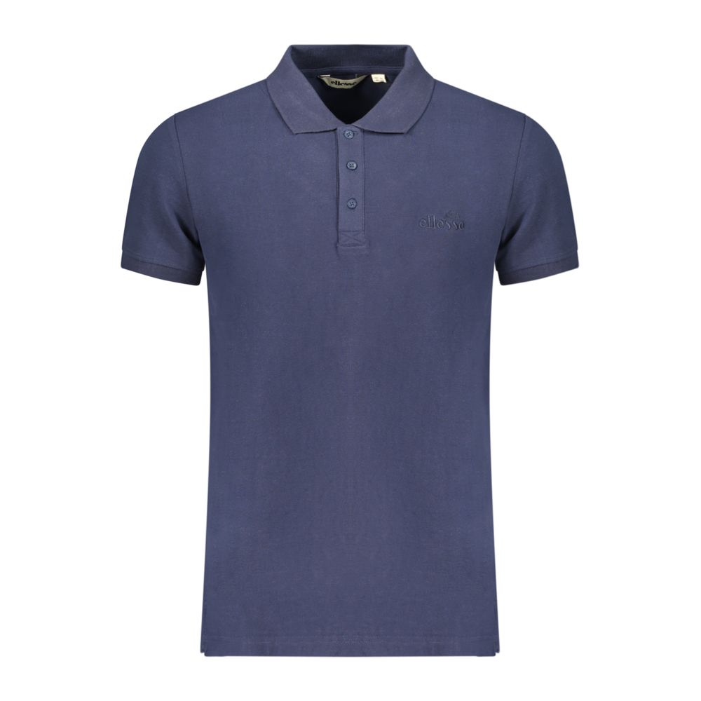 Polo Shirt by Ellesse for men in cotton blue presents a crisp silhouette, artfully detailed with a crisp and crisp .