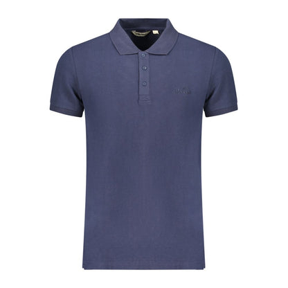 Polo Shirt by Ellesse for men in cotton blue presents a crisp silhouette, artfully detailed with a crisp and crisp .