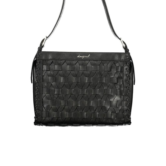Handbag by Desigual for women in polyurethane black presents a ornamental silhouette, showcasing a secure , ample , and versatile for a ornamental finish.