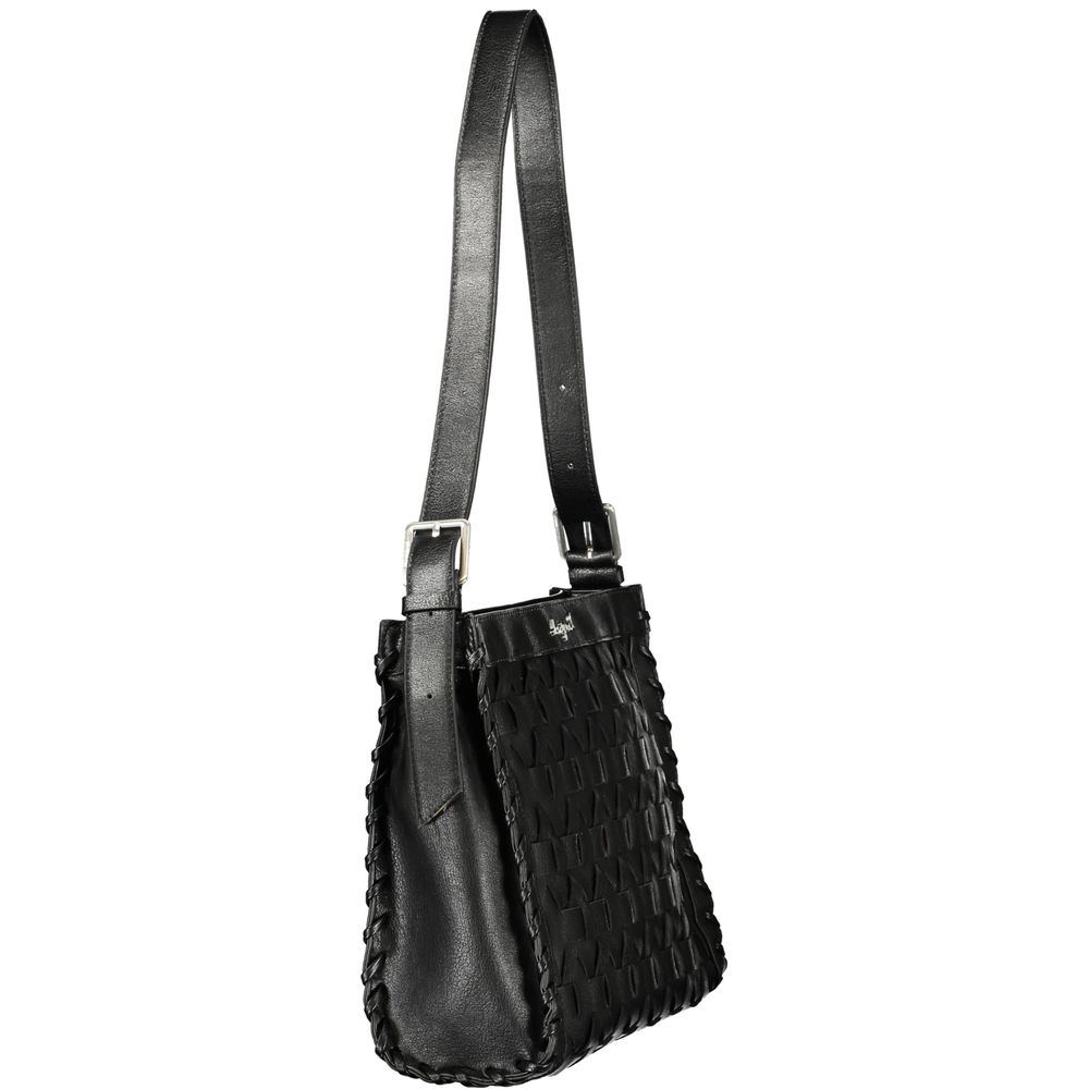 Handbag by Desigual for women in polyurethane black features an refined silhouette, showcasing a secure , ample , and versatile for a sophisticated refined aesthetic.