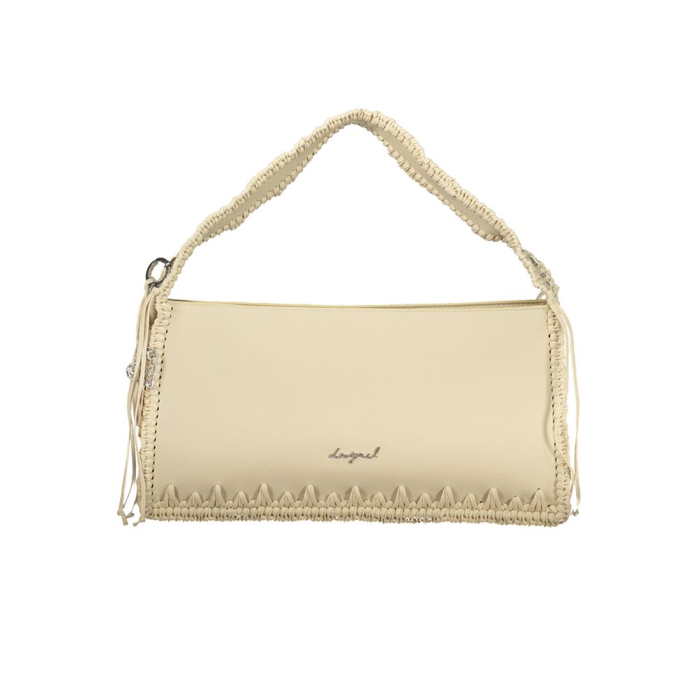 Handbag by Desigual for women in polyurethane beige features a exquisite silhouette, showcasing a secure and exquisite with versatile for a exquisite finish.