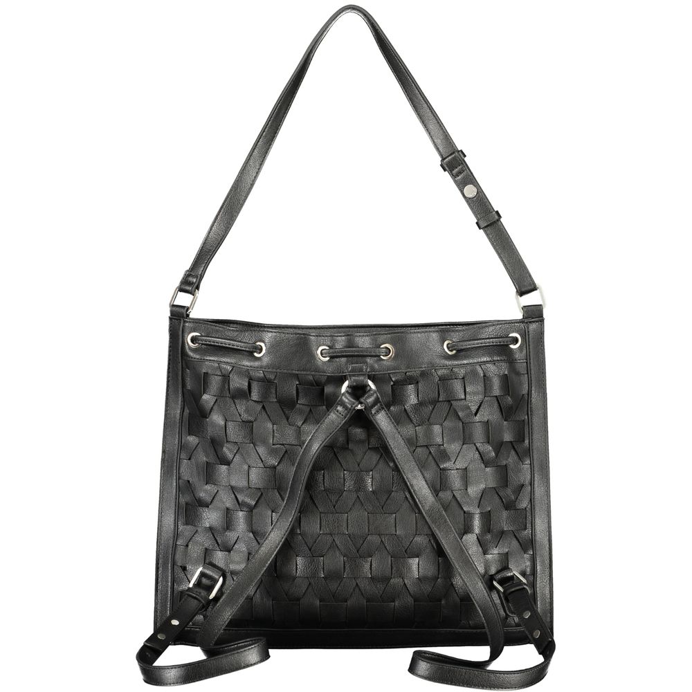 Backpack by Desigual for women in polyurethane black features a stately City Polyurethane Backpack design, showcasing a secure , ample , and versatile backpack-strap for a stately finish.