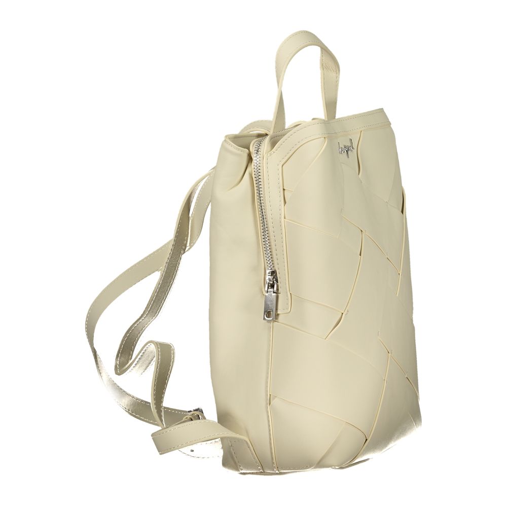 Backpack by Desigual for women in polyurethane white features an stately silhouette from the Polyurethane Backpack range, with a secure , ample built-in-compartments, and versatile backpack-strap.