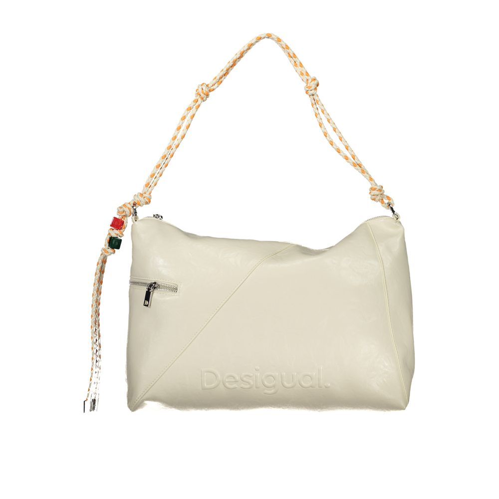 Crossbody Handbag by Desigual for women in polyurethane white features a refined silhouette, showcasing a secure zipper, organized , and versatile crossbody-strap, adjustable-strap & handle for a refined finish.