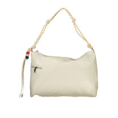 Crossbody Handbag by Desigual for women in polyurethane white features a refined silhouette, showcasing a secure zipper, organized , and versatile crossbody-strap, adjustable-strap & handle for a refined finish.