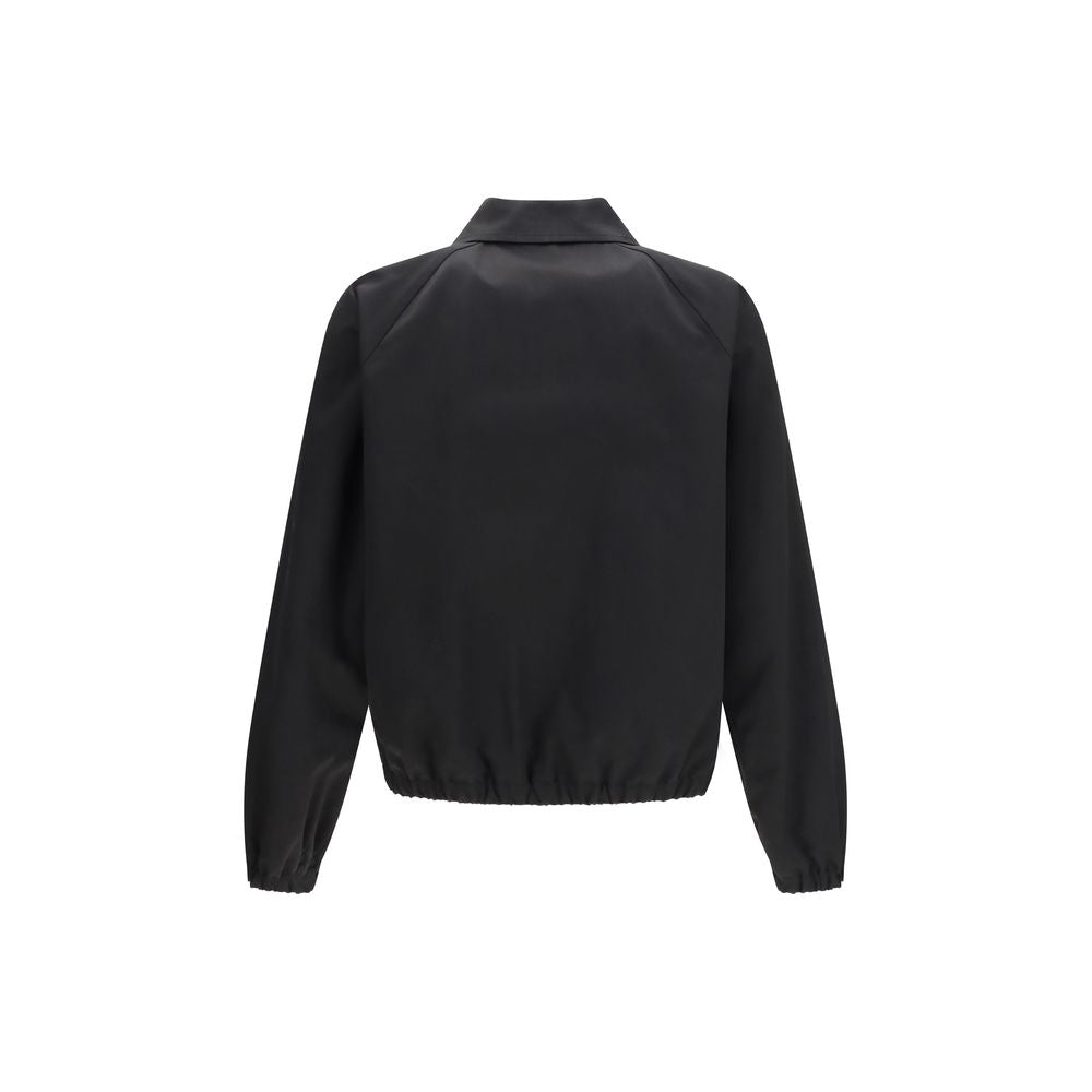 Bomber Jacket by Valentino Garavani for men in cotton black features an on trend silhouette, showcasing refined pockets and a sophisticated for a truly on trend finish.