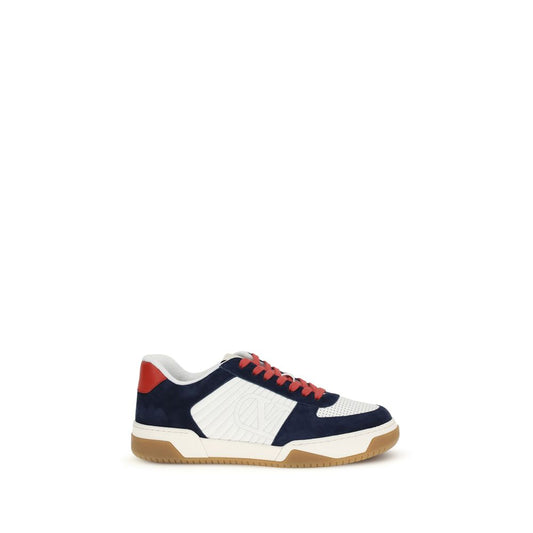 Athletic Sneakers by Valentino Garavani for men in nappa bos taurus calf leather black, white & signature features an timeless silhouette from the V Logo Men's Low Top Nappa Bos Taurus Calf Leather Athletic Sneakers collection, showcasing a timeless low-top style for a timeless look.