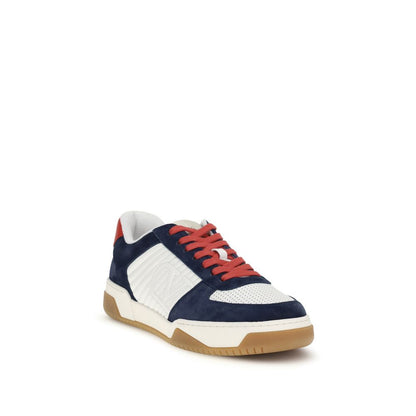 Athletic Sneakers by Valentino Garavani for men in nappa bos taurus calf leather black, white & signature features an effortless chic silhouette, showcasing the signature low-top style of the V Logo Men's Low Top Nappa Bos Taurus Calf Leather Athletic Sneakers collection with a truly effortless chic finish.