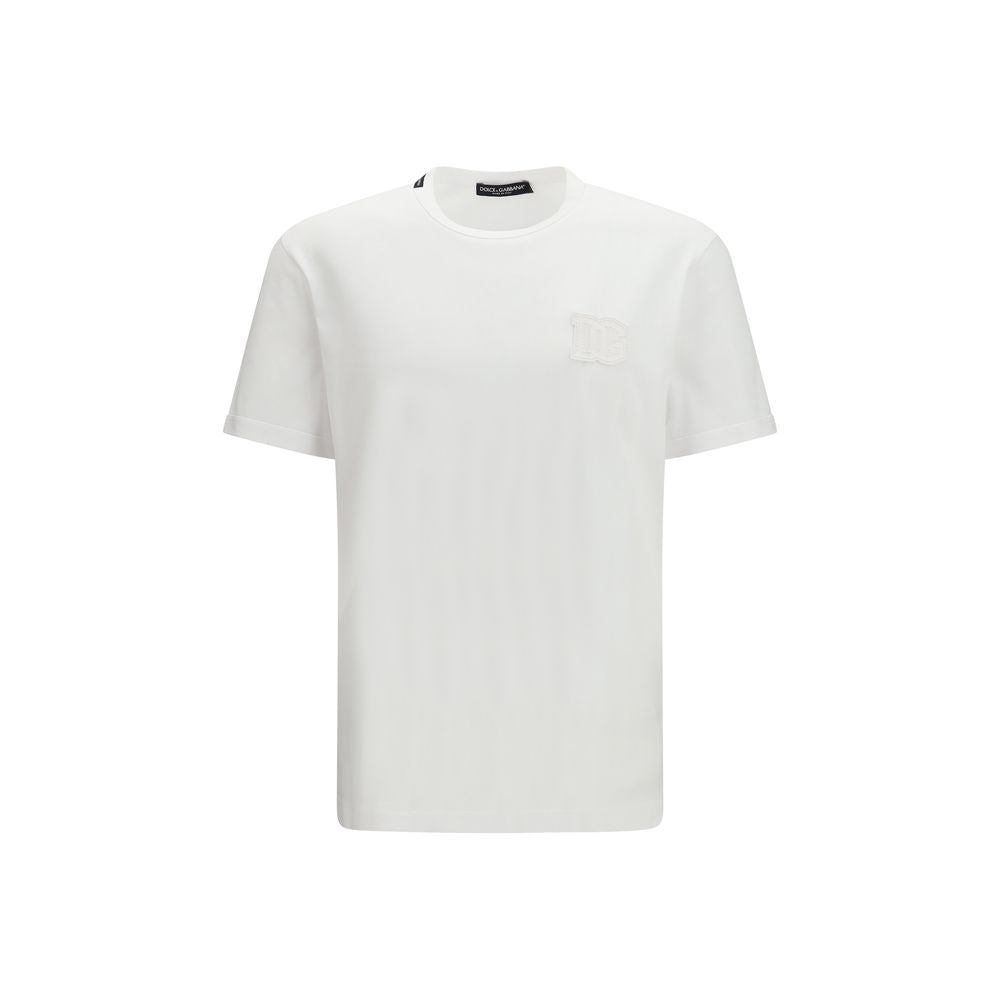T-Shirt by Dolce & Gabbana for men in cotton white features an on trend silhouette, perfectly showcasing a on trend short-sleeve and crew neckline for an elevated aesthetic.