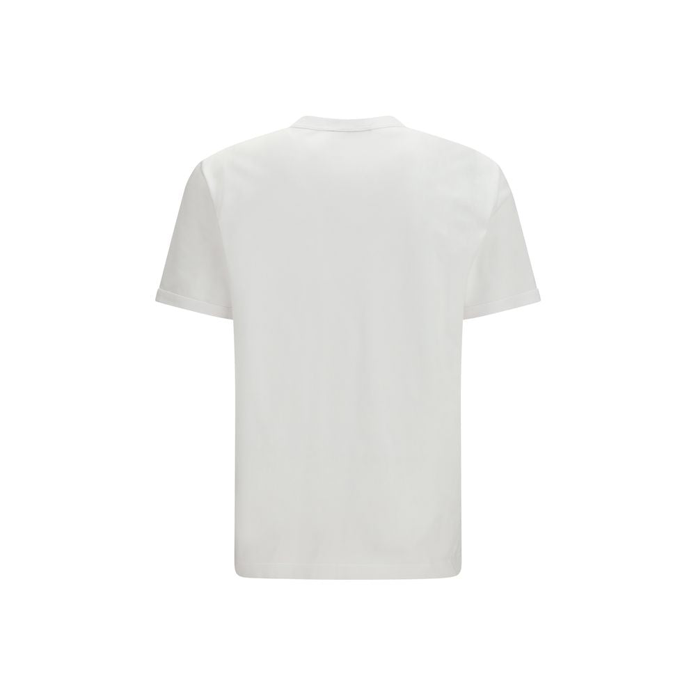 T-Shirt by Dolce & Gabbana for men in cotton white showcases a chic silhouette, artfully detailed with a chic crew neckline and for a chic finish.