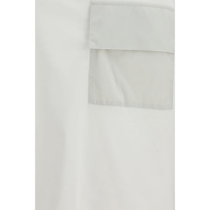 T-Shirt by LAMINAR for men in cotton white showcases a dramatic silhouette, elegantly detailed with a dramatic and for a truly dramatic finish.