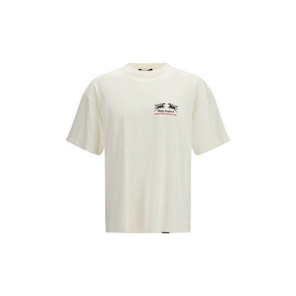 T-Shirt by Represent for men in cotton cream, white & print showcases a fashionable silhouette, elegantly detailed with a fashionable short-sleeve and crew neckline for a sophisticated, high-fashion look.