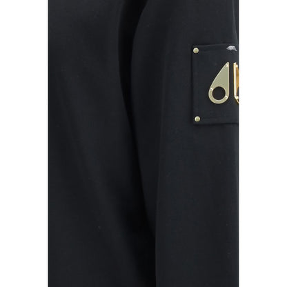 Sweatshirt by Moose Knuckles for men in cotton terry cloth black & gold presents a smart casual silhouette, featuring a smart casual crew neckline and for a sophisticated look.