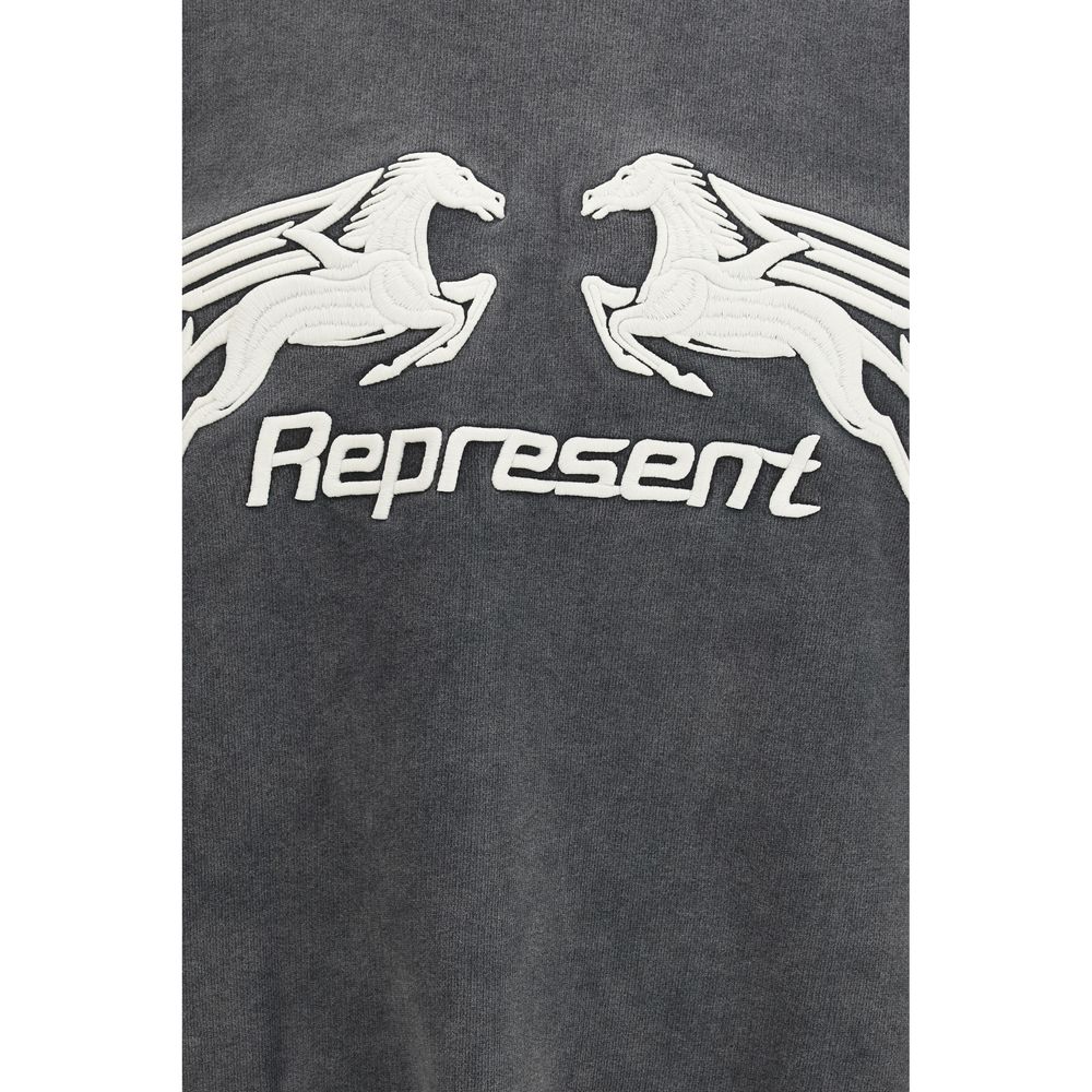 Sweatshirt by Represent for men in cotton gray features an provocated silhouette, detailed with a provocated and a refined for a sophisticated aesthetic.