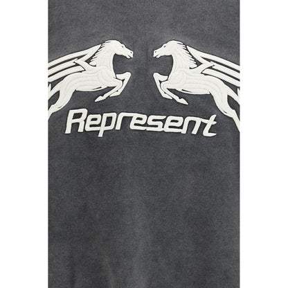 Sweatshirt by Represent for men in cotton gray features an provocated silhouette, detailed with a provocated and a refined for a sophisticated aesthetic.