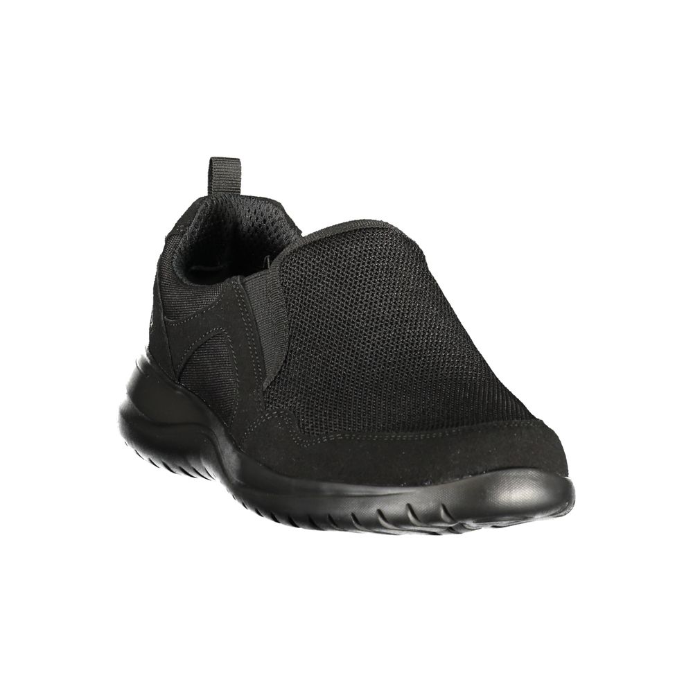 Athletic Sneakers by Lumberjack for men in polyester & polyurethane black showcases an impeccable silhouette, defined by an impeccable athletic style design that perfectly captures the essence of the Men's Athletic Polyester & Polyurethane Sneakers.
