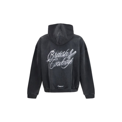 Sweatshirt Hoodie by Represent for men in cotton gray & print features a edgy silhouette, detailed with a edgy hooded neckline and for a refined finish.