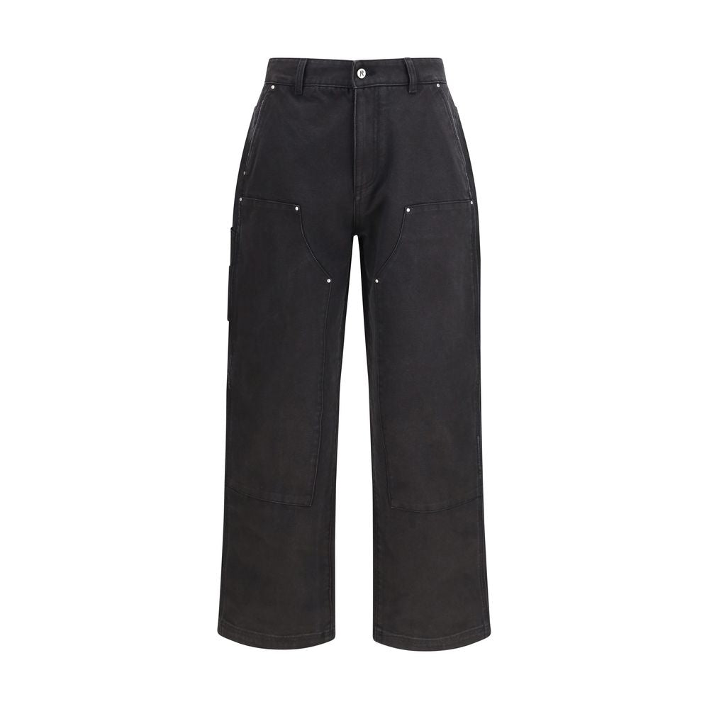 Casual Pants by Represent for men in cotton black features a refined silhouette with a refined relaxed-fit & regular-fit, defined by a and a refined long for a refined finish.