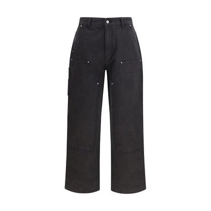 Casual Pants by Represent for men in cotton black features a refined silhouette with a refined relaxed-fit & regular-fit, defined by a and a refined long for a refined finish.