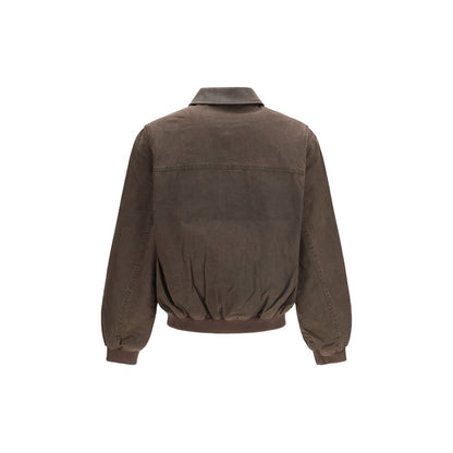 Bomber Jacket by Represent for men in cotton brown features an on trend silhouette, showcasing refined pockets and a sophisticated for a truly on trend finish.
