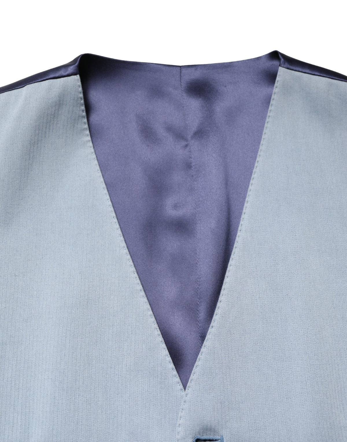 Dolce & Gabbana Men's Single Breasted Cotton Silk & Wool Vest - Black Gray
