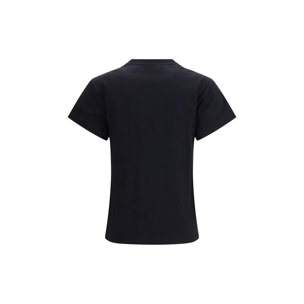 T-Shirt by Parajumpers for women in cotton black showcases a chic silhouette, artfully detailed with a chic crew neckline and for a chic finish.