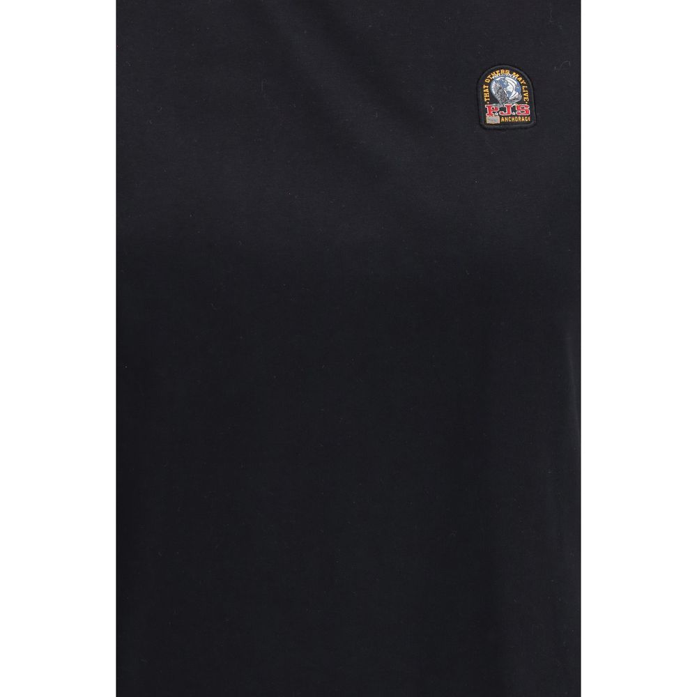 T-Shirt by Parajumpers for women in cotton black features a plush silhouette, showcasing a sophisticated and for a truly plush finish.