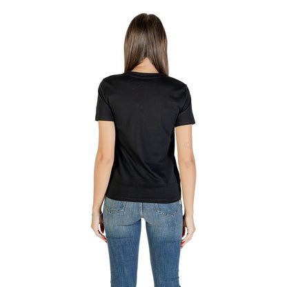 Only Women's Cotton T-Shirt - Black Pearl
