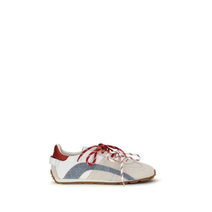 Sneakers by Dsquared² for men in bos taurus calf suede leather multicolor & striped features an versatile design from the Men's Low Top Bos Taurus Calf Suede Leather Sneakers collection, highlighting a versatile low-top style for a premium, high-fashion look.