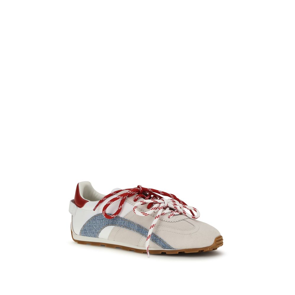 Sneakers by Dsquared² for men in bos taurus calf suede leather multicolor & striped presents a impeccable silhouette as Men's Low Top Bos Taurus Calf Suede Leather Sneakers, expertly defined by a impeccable low-top style for a impeccable, high-fashion look.