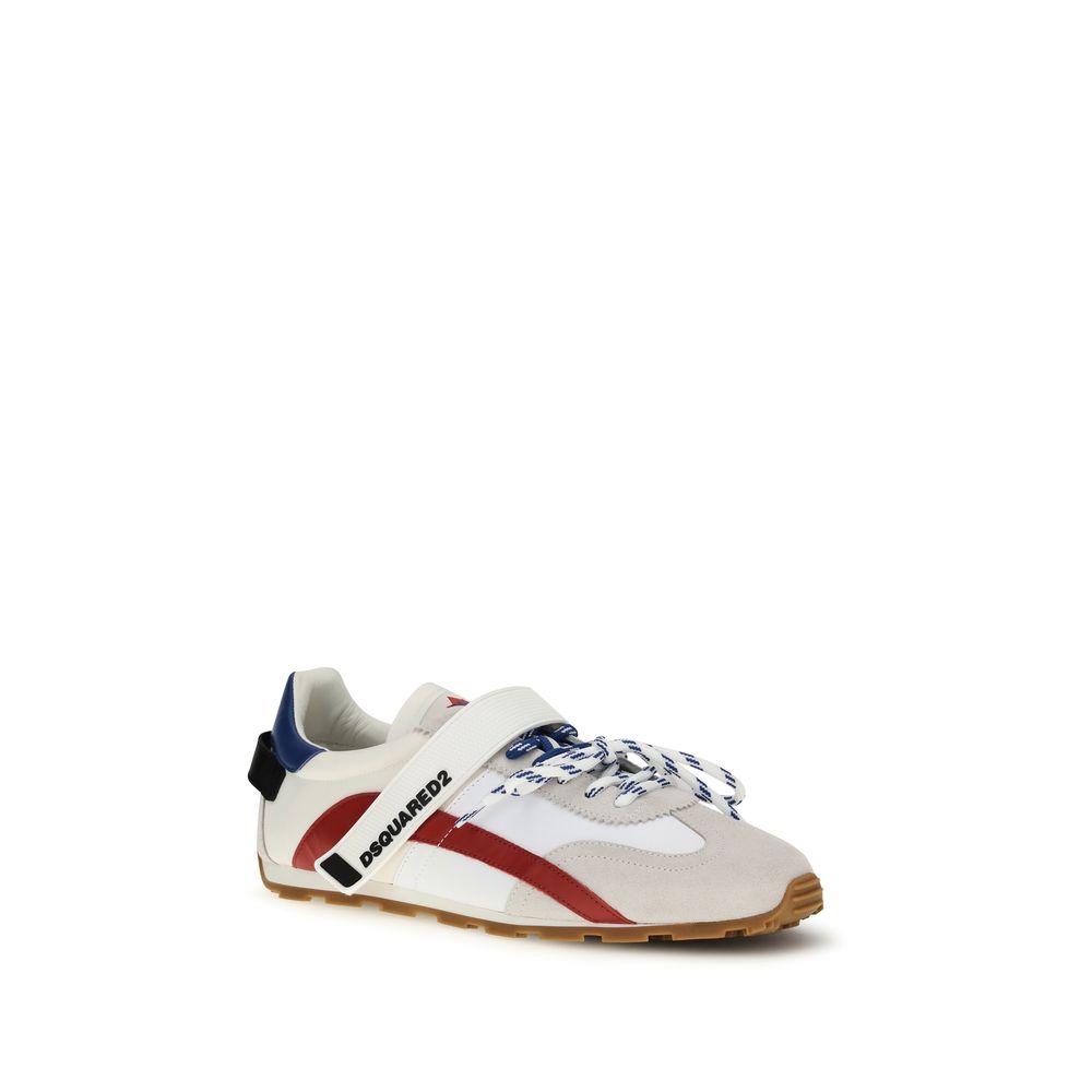 Dsquared² Men's Casual Bos Taurus Calf Suede Leather Sneakers - Multicolor Striped