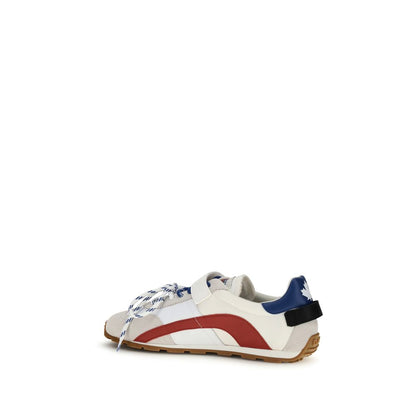 Dsquared² Men's Casual Bos Taurus Calf Suede Leather Sneakers - Multicolor Striped