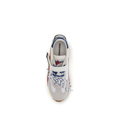 Dsquared² Men's Casual Bos Taurus Calf Suede Leather Sneakers - Multicolor Striped