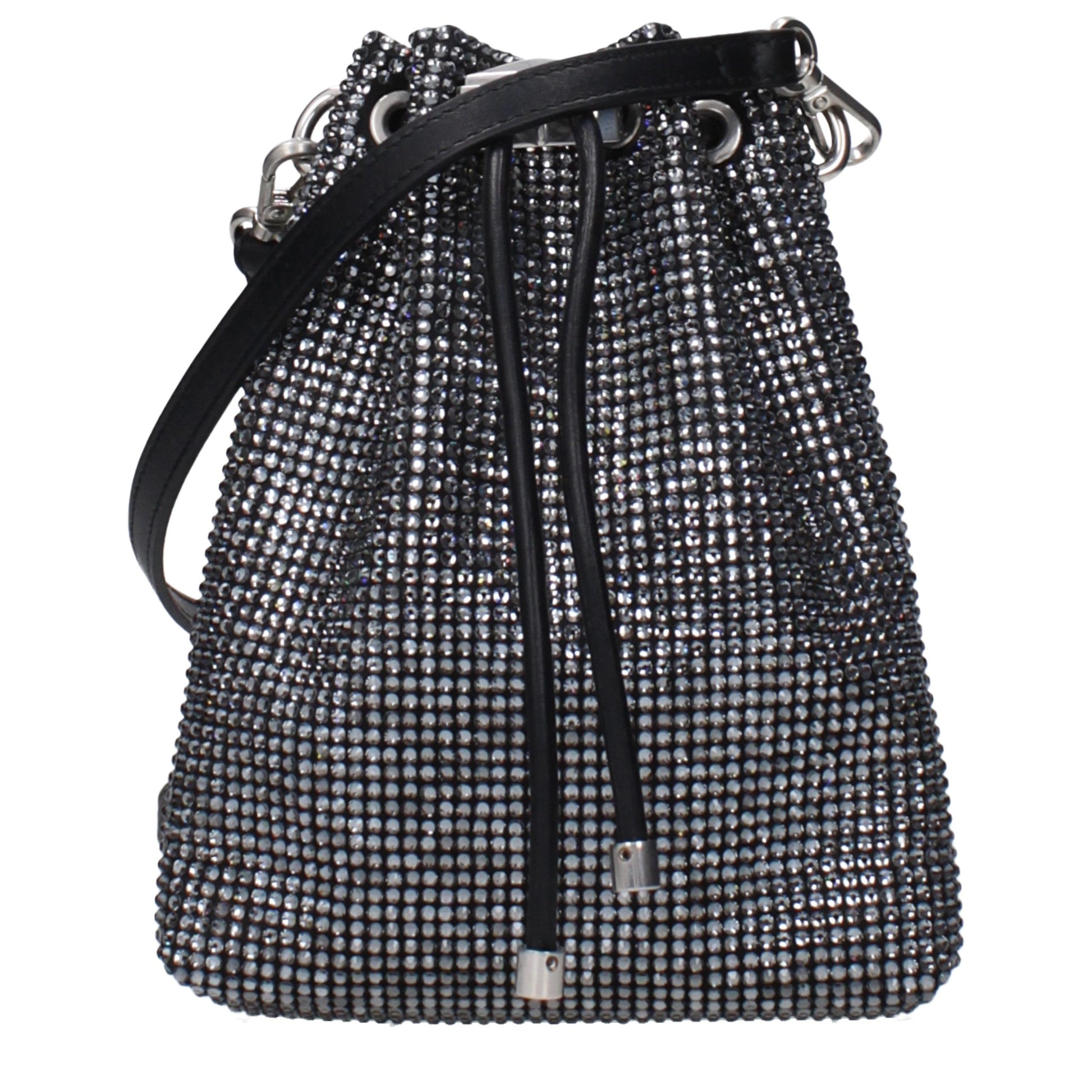 Crossbody Handbag by Jimmy Choo for women in polyester polyurethane python leather black features a versatile chic silhouette, meticulously detailed with a secure , ample , and versatile crossbody-strap & adjustable-strap.