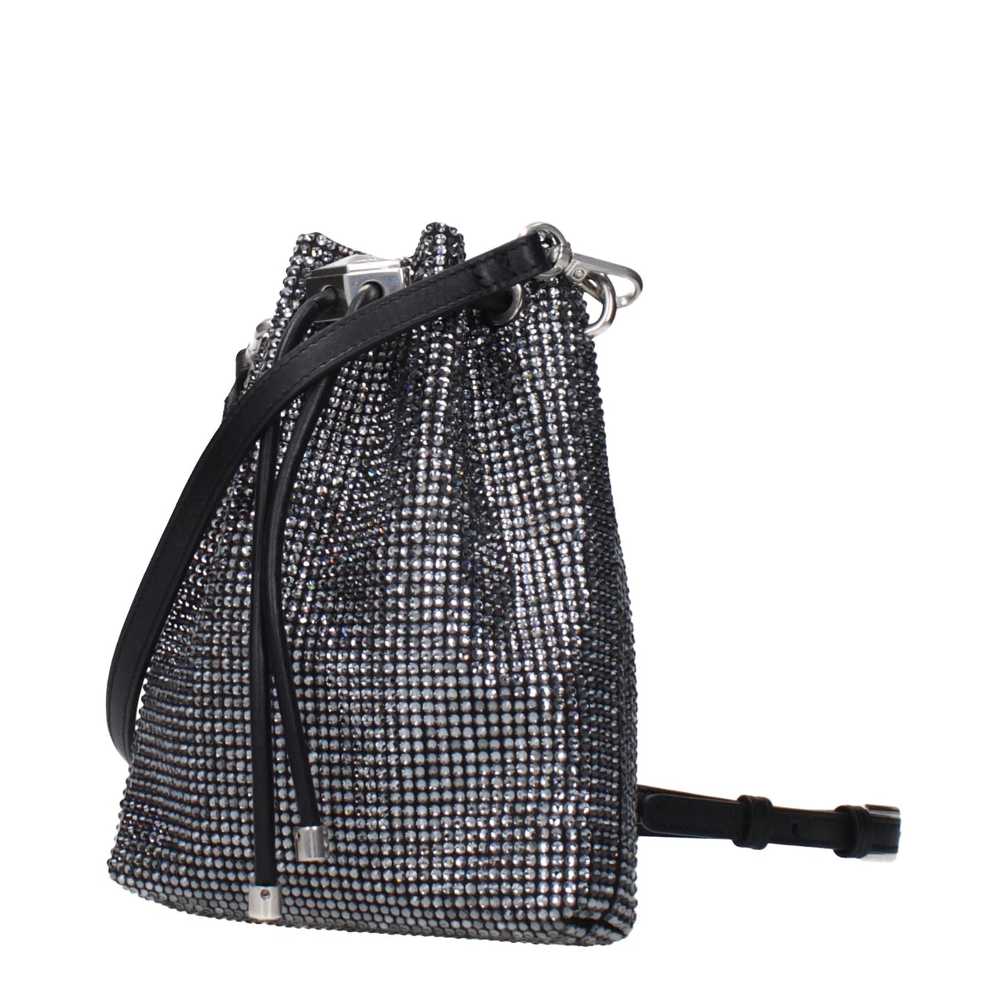 Crossbody Handbag by Jimmy Choo for women in polyester polyurethane python leather black features an multi-faceted design with a secure , ample , and versatile crossbody-strap & adjustable-strap for a multi-faceted finish.