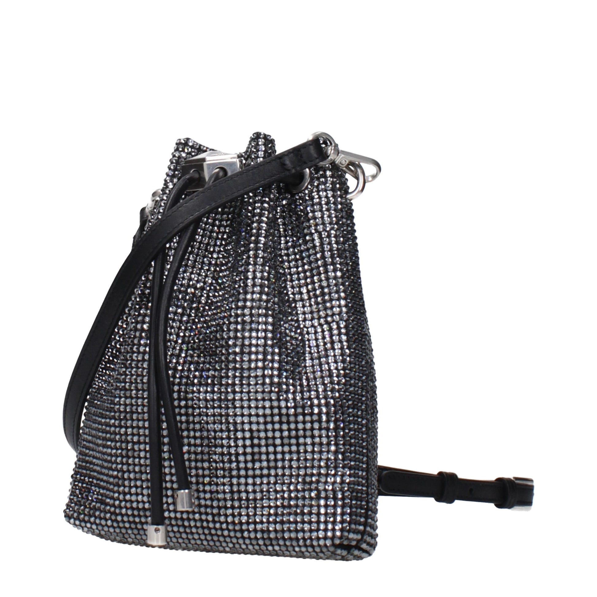 Crossbody Handbag by Jimmy Choo for women in polyester polyurethane python leather black features an multi-faceted design with a secure , ample , and versatile crossbody-strap & adjustable-strap for a multi-faceted finish.