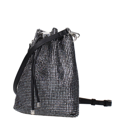 Crossbody Handbag by Jimmy Choo for women in polyester polyurethane python leather black features an multi-faceted design with a secure , ample , and versatile crossbody-strap & adjustable-strap for a multi-faceted finish.