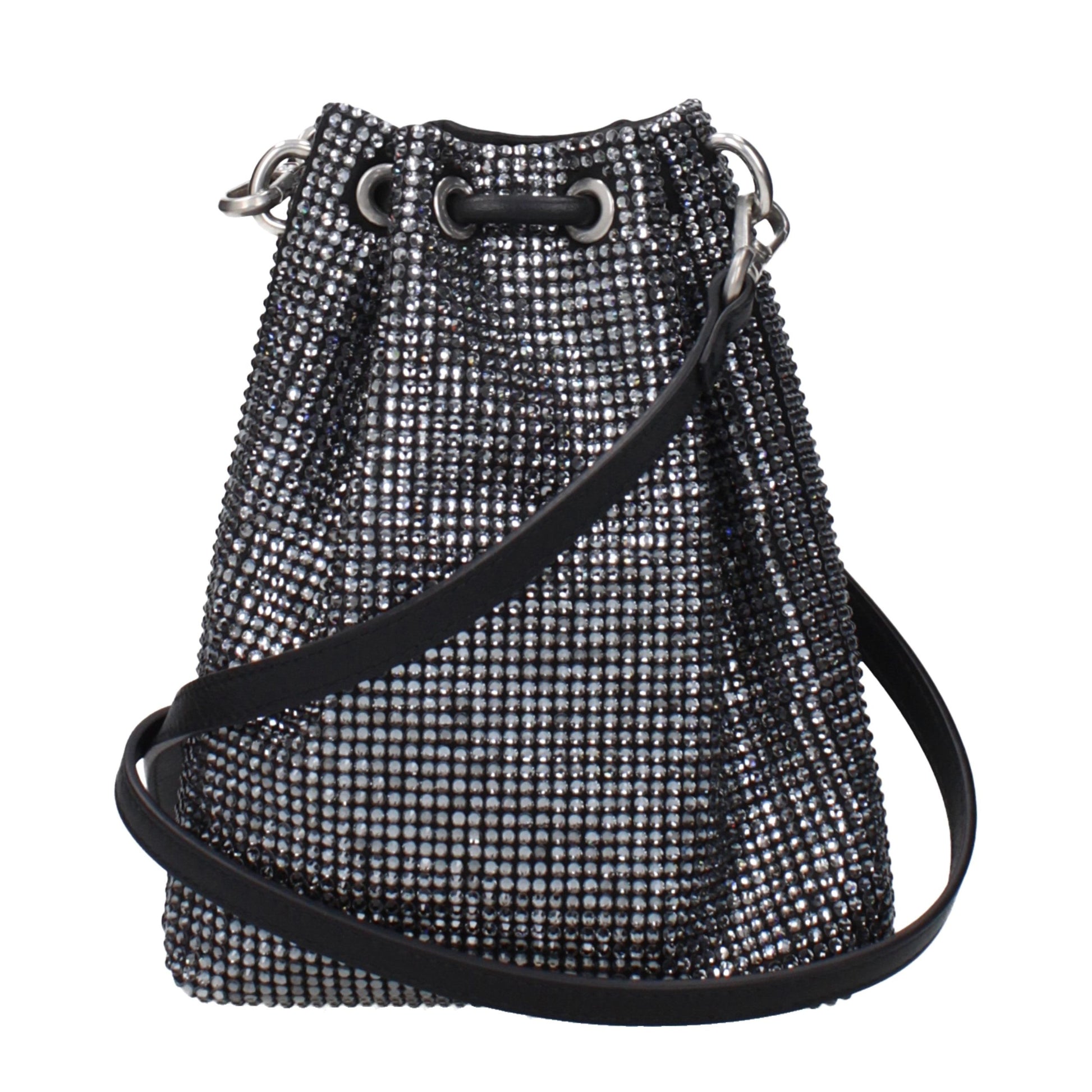 Crossbody Handbag by Jimmy Choo for women in polyester polyurethane python leather black features a transformative elegance silhouette, showcasing a secure , organized , and versatile crossbody-strap & adjustable-strap for a transformative elegance look.