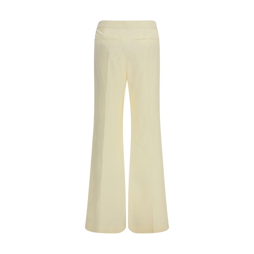 Trousers by Max Mara for women in viscose bicolour presents a smart silhouette, meticulously detailed with a smart flared & regular-fit, a smart long, and a smart .