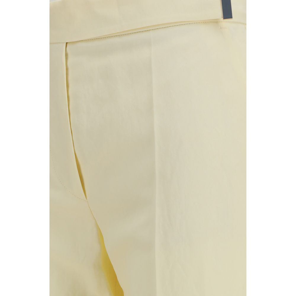 Trousers by Max Mara for women in viscose bicolour features an sartorial silhouette, showcasing a precise flared & regular-fit and long with a sartorial for a refined look.